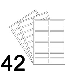 Brown Kraft - 42UP Round Corner A4 Laser Label 60x20mm