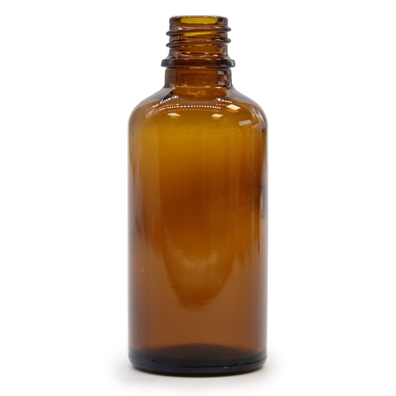 50ml Amber Glass Dropper Bottle - No Cap