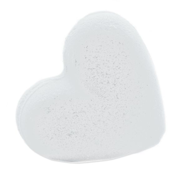 Coconut Love Heart Bath Bomb 70g - White Label