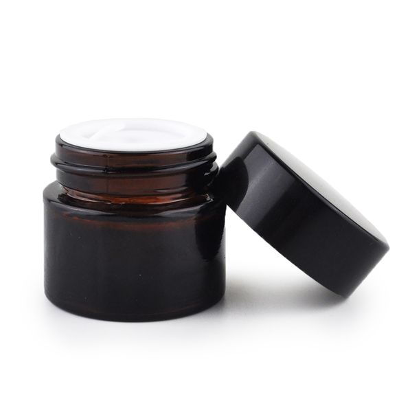 50ml Amber Jar for Creams with Cover and Lid