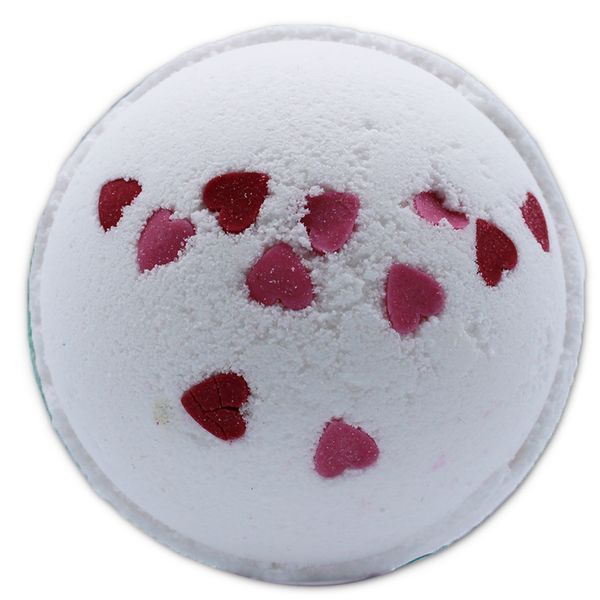 Love Hearts Bath Bomb 180g - Wild Flowers - White Label