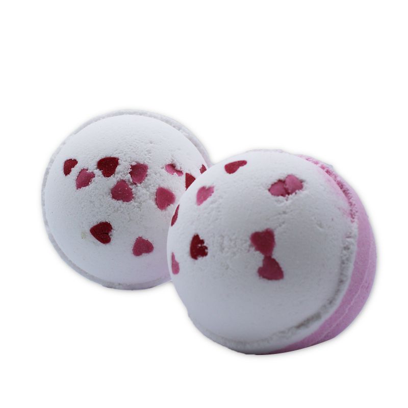 Love Hearts Bath Bomb 180g - Wild Flowers - White Label