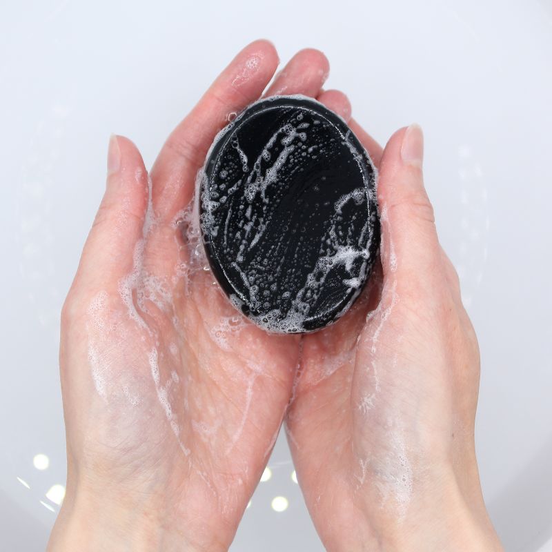 White Label Geranium Charcoal Soap 85g