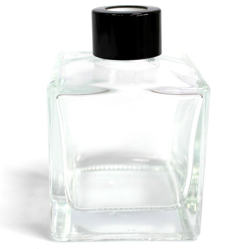 200ml Square Reed Diffuser Bottle & Black Cap