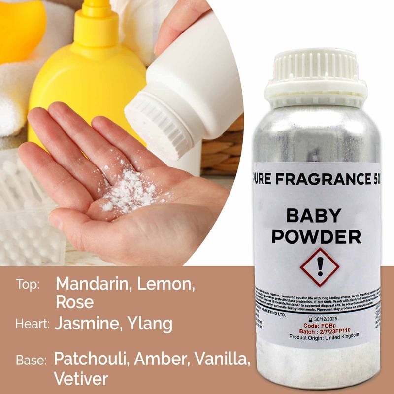 Baby Powder Fragrance Oil - 1 Litre