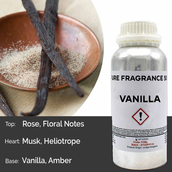 Vanilla Fragrance Oil - 1 Litre