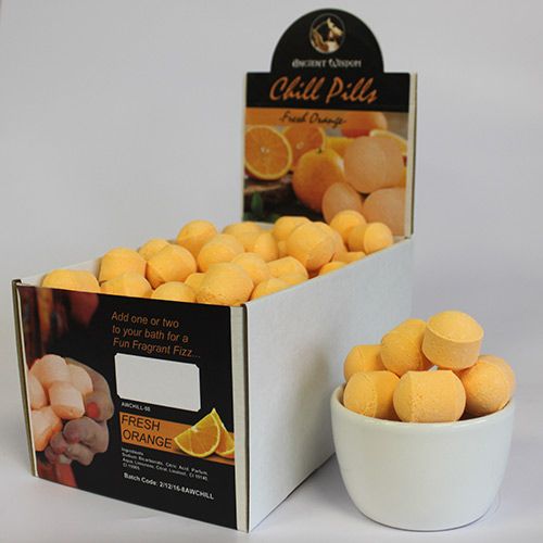 1.3kg Box of Fresh Oranges Chill Pills - White Label