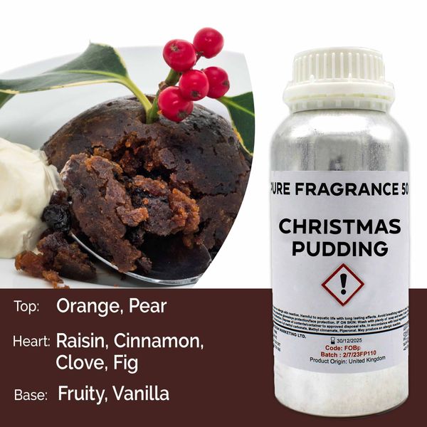 Christmas Pudding Fragrance Oil - 1 Litre
