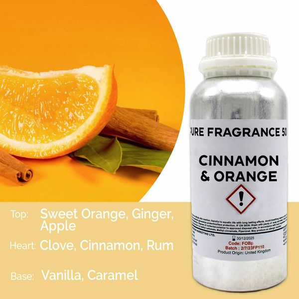 Cinnamon & Orange Fragrance Oil - 1 Litre