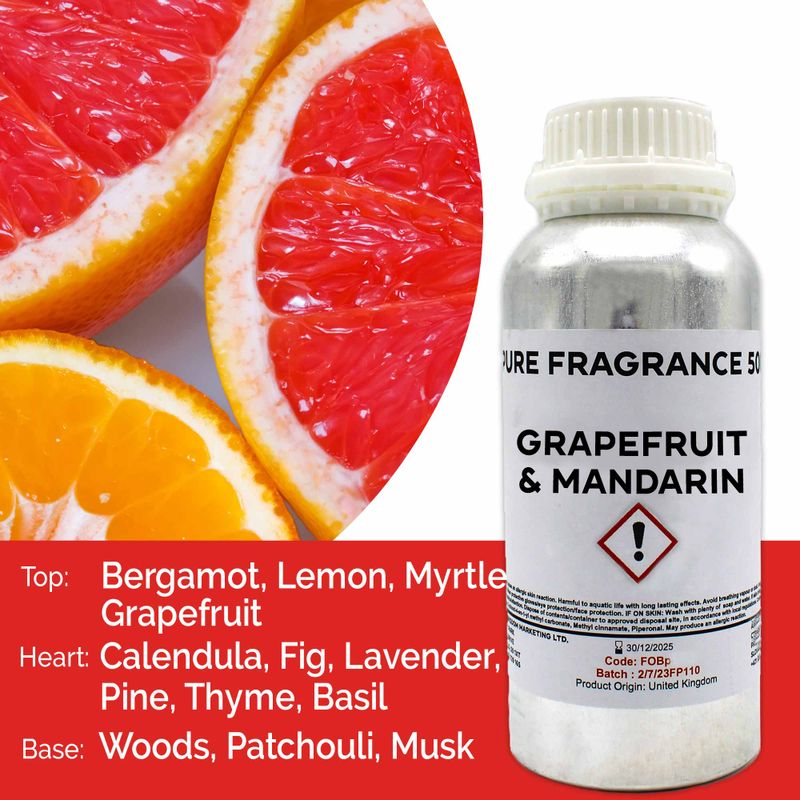 Grapefruit & Mandarin Fragrance Oil - 1 Litre