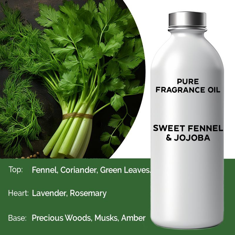 Sweet Fennel & Jojoba Fragrance Oil - 1 Litre