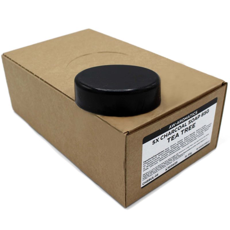 White Label Tea Tree Charcoal Soap 85g