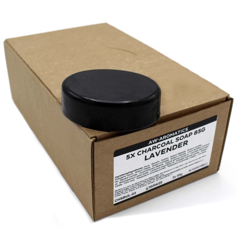 White Label Lavender Charcoal Soap 85g