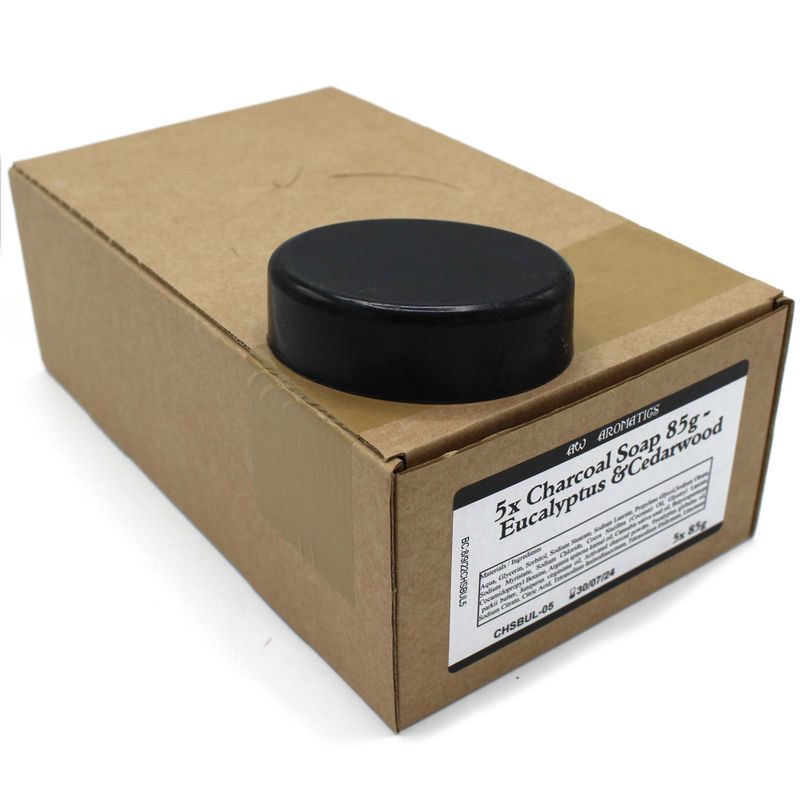 White Label Eucalyptus & Cedarwood Charcoal Soap 85g