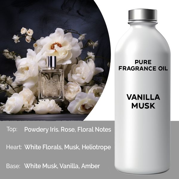 Vanilla Musk Fragrance Oil - 1 Litre