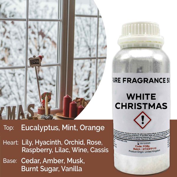 White Christmas Fragrance Oil - 1 Litre
