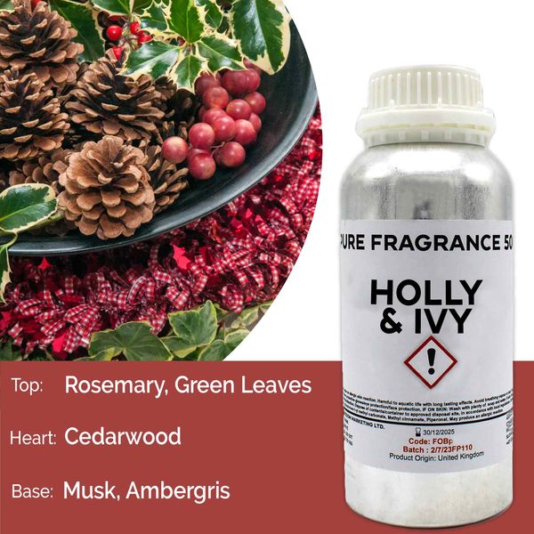 Holly and Ivy Fragrance Oil - 1 Litre