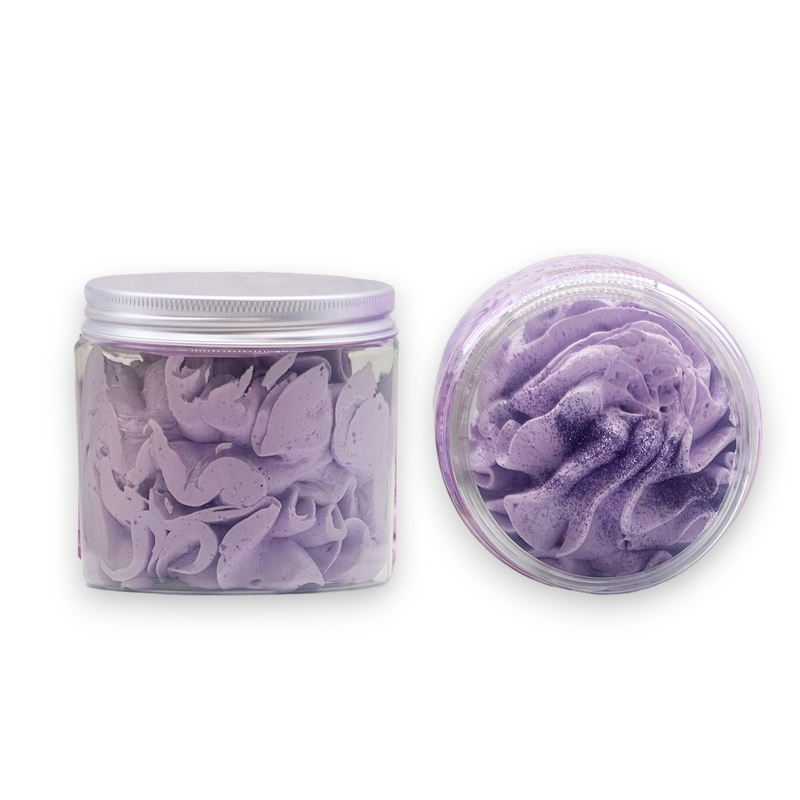 Frosted Sugar Plum Whipped Soap 120g - White Label