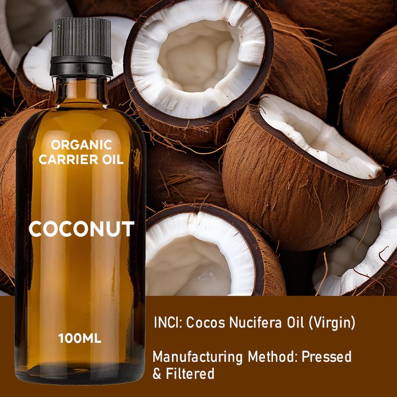Coconut Organic Base Oil 100ml - White Label