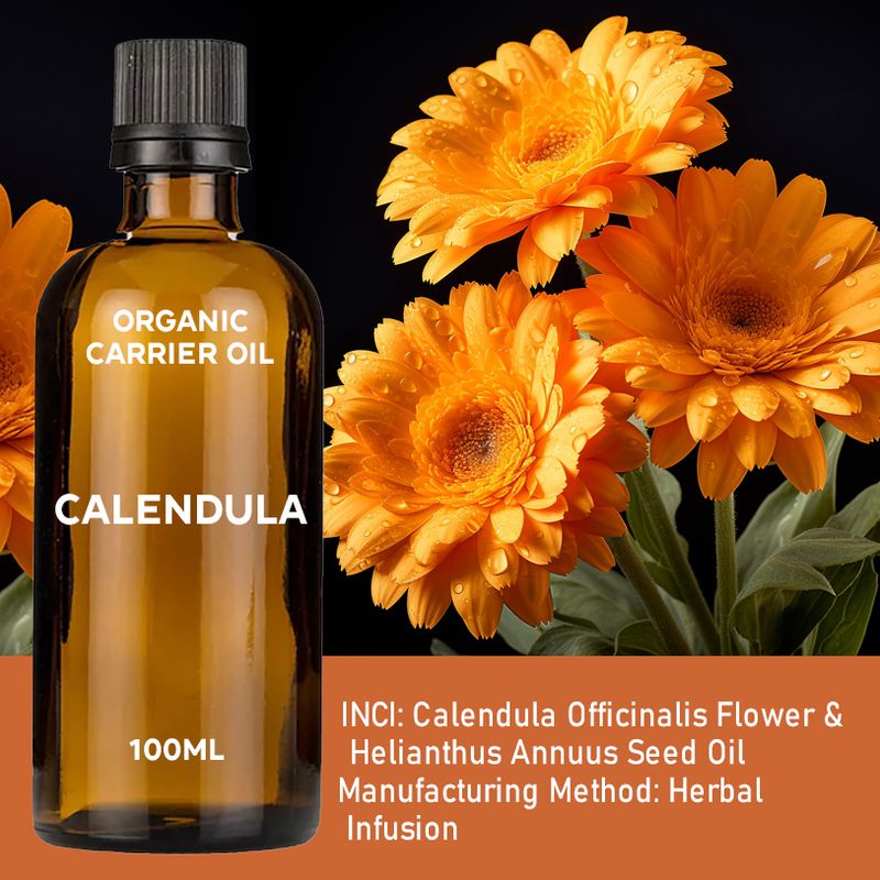 Calendula Organic Base Oil 100ml - White Label
