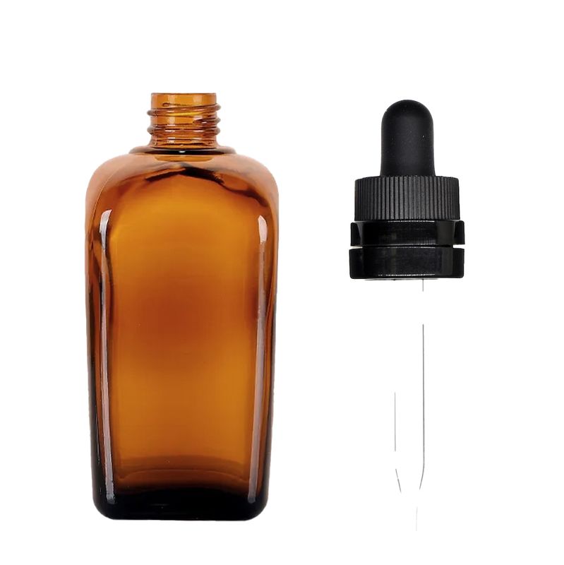 100ml Amber Glass Alchemist Bottle with Pipette