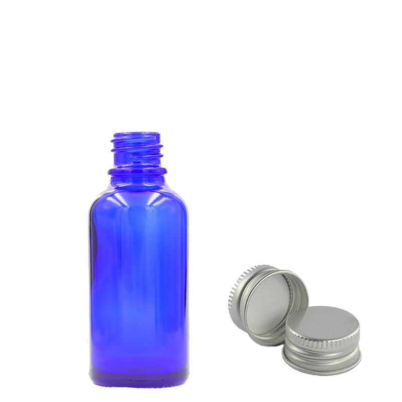 5ml Blue Glass Dropper Bottle with Aluminium Cap