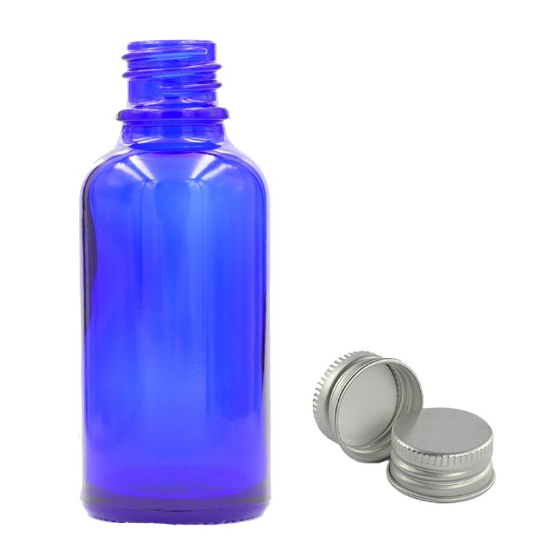 100ml Blue Glass Dropper Bottle with Aluminium Cap