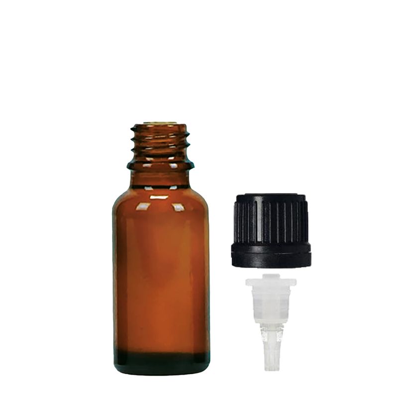 20ml Amber Glass Dropper Bottle with TE Dropper Cap