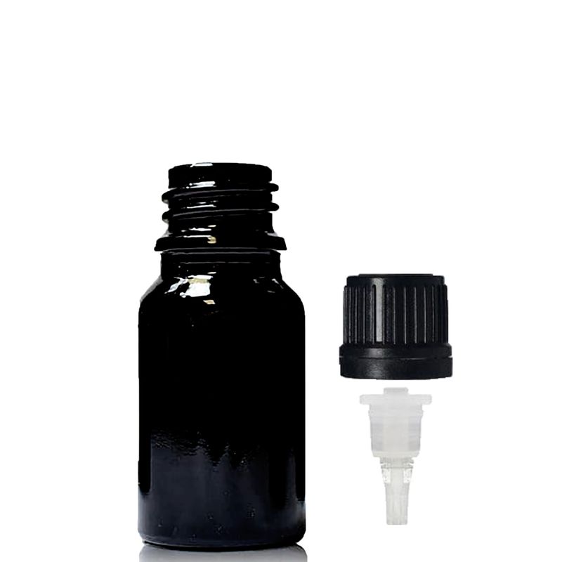5ml Black Glass Dropper Bottle with Dropper Cap