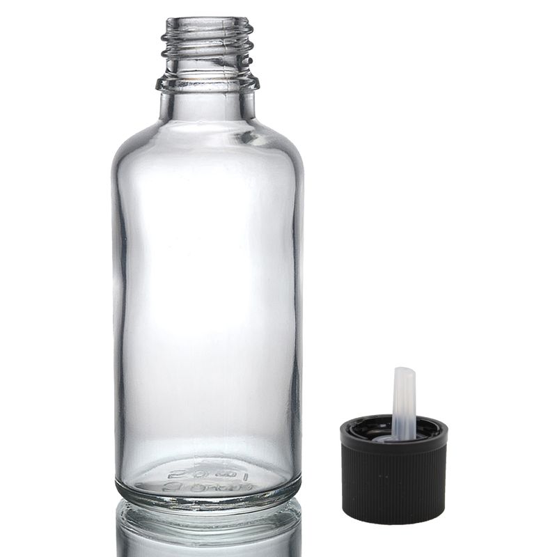 100ml Clear Glass Dropper Bottle withChild Resistant Dropper Cap