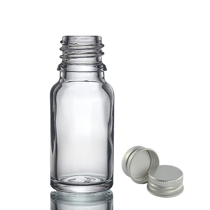 10ml Clear Glass Dropper Bottle  with with Aluminium Cap