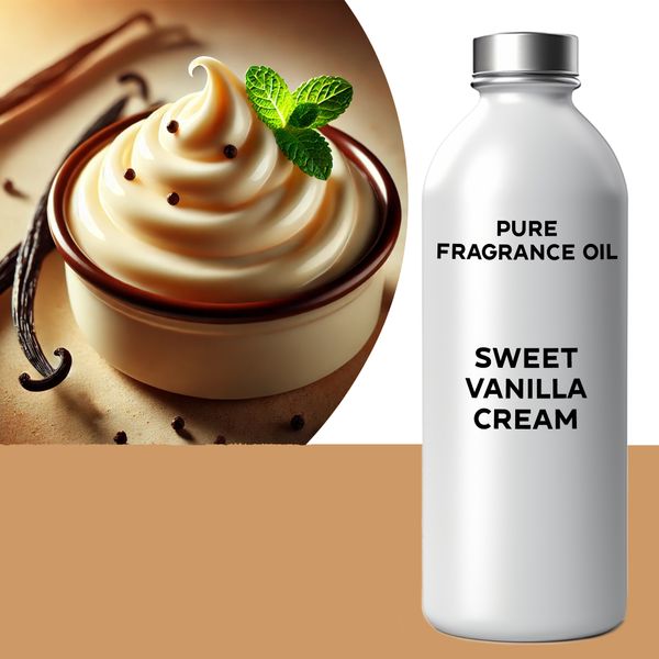 Sweet Vanilla Cream Fragrance Oil - 1 Litre
