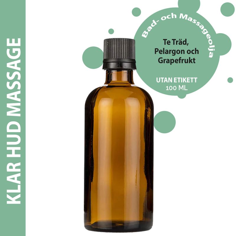 Clear Skin Massage Oil / Bath Oil 100ml - White Label
