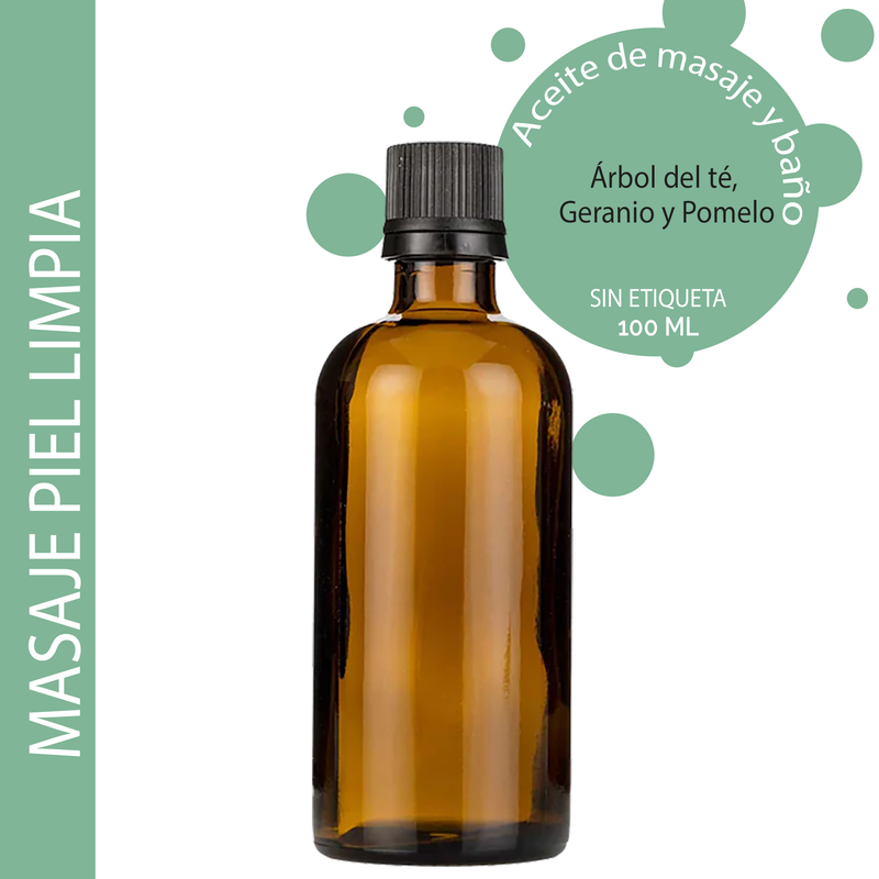 Clear Skin Massage Oil / Bath Oil 100ml - White Label