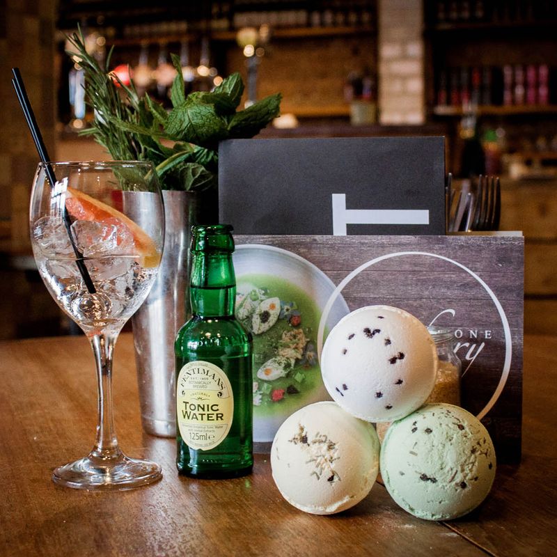 Set of Three Gin & Tonic Bath Bombs - White Label