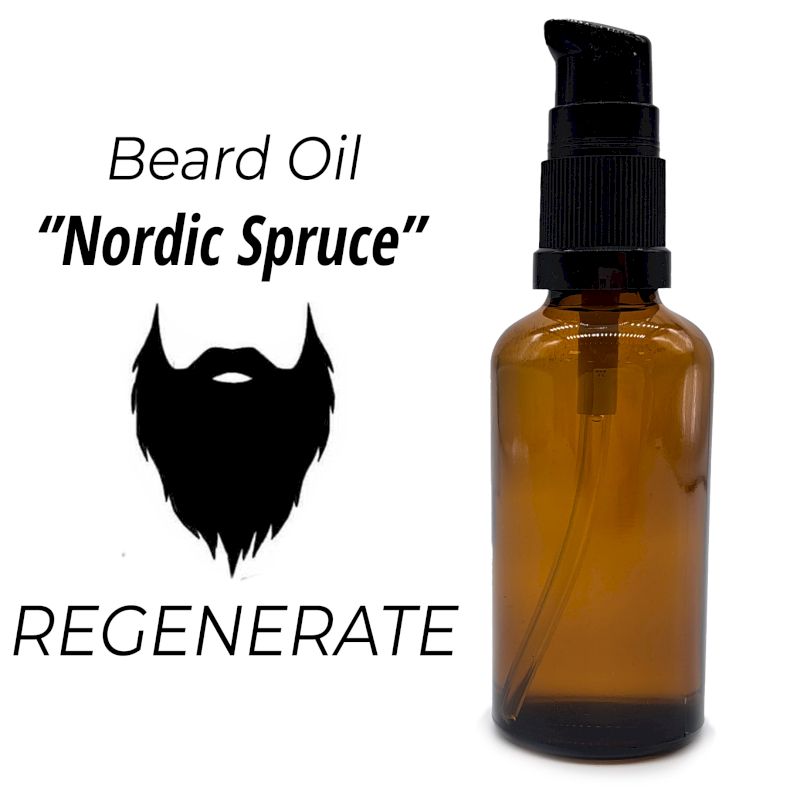50ml Beard Oil - Nordic Spruce - White Label