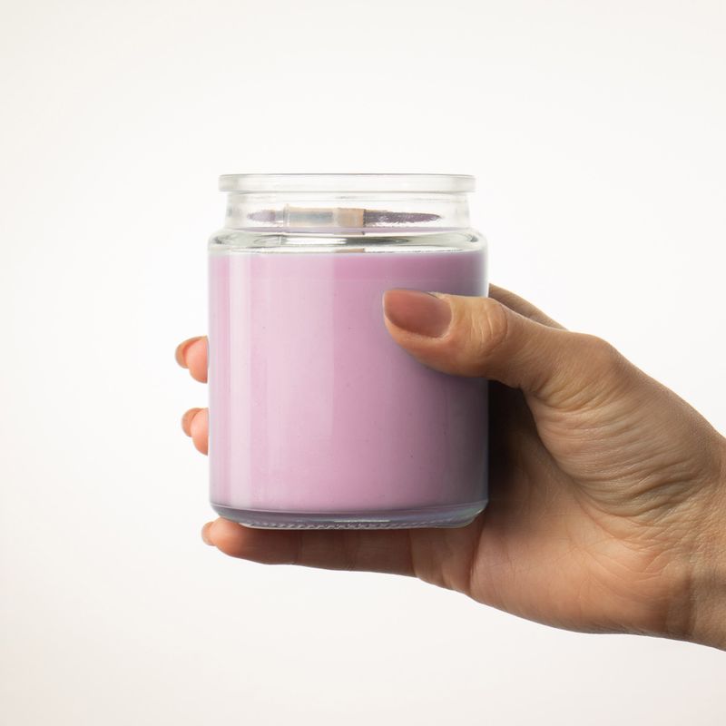 Woodwick Soy Candle - Crushed Fig & Casis - White Label