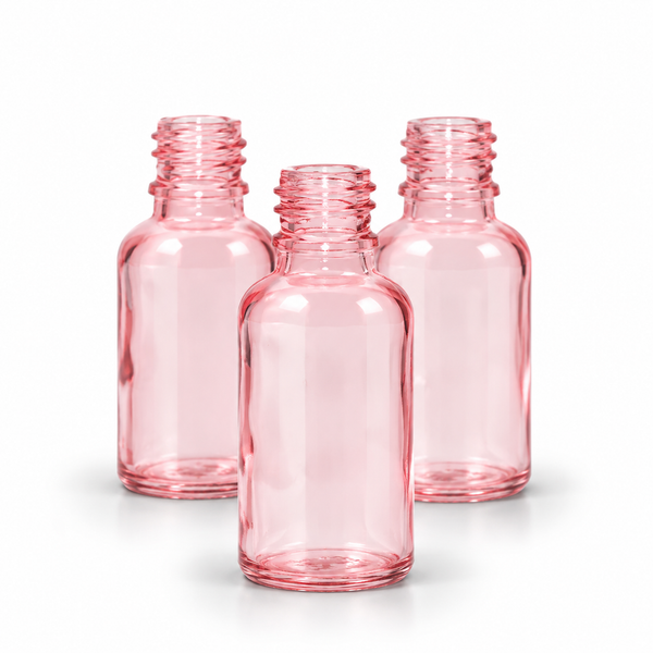 Rose Pink Dropper Bottles