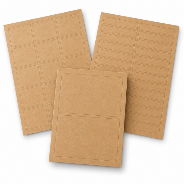 Brown Kraft A4 Laser Labels