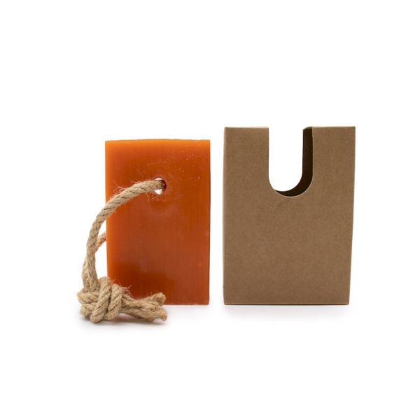 Rustic Hanging Soap 150g - Sweet Orange - White Label