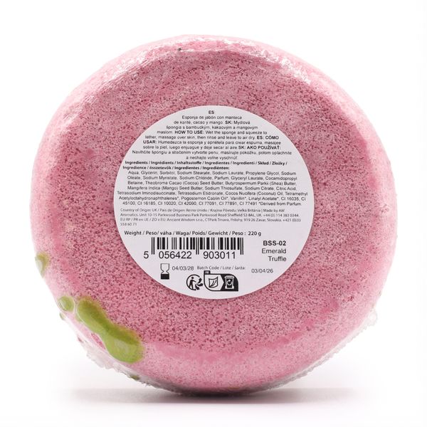 Butter Bubble Soap Sponge 220g - Emerald Truffle - White Label