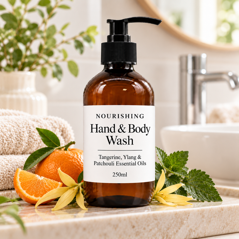White Label Tangerine, Ylang & Patchouli Hand & Body Wash 250ml