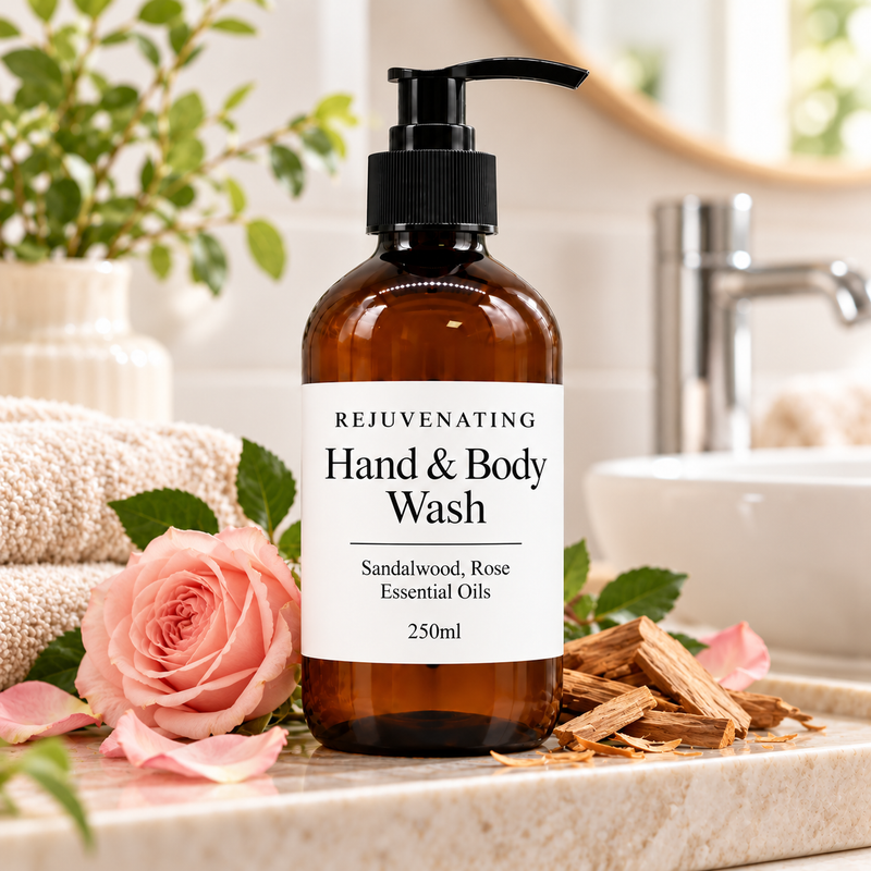 White Label Sandalwood & Rose Hand & Body Wash 250ml
