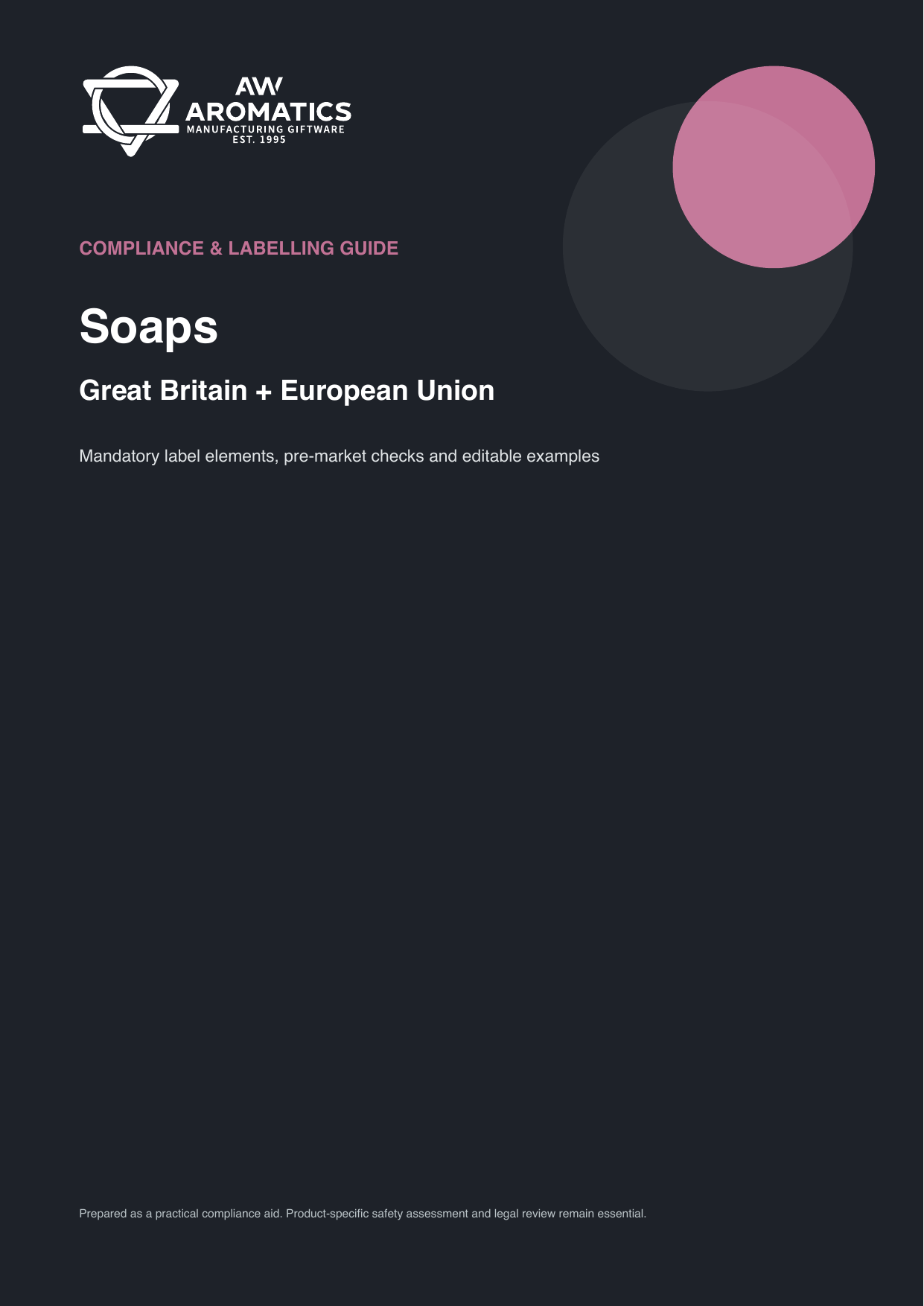 Soap Labelling Guide PDF cover