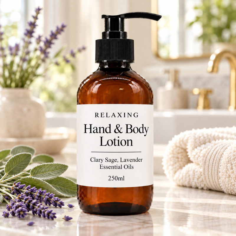 Clary Sage & Lavender Hand & Body Lotion 250ml - Unlabelled
