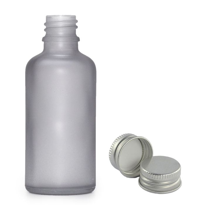 100ml Frosted Grey Glass Dropper Bottle with with Aluminium Cap