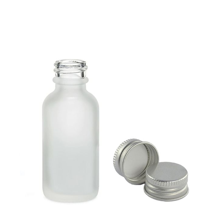 10ml Frosted White Glass Dropper Bottle with Aluminium Cap