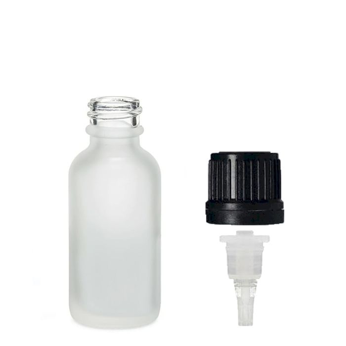 10ml Frosted White Glass Dropper Bottle with Dropper Cap