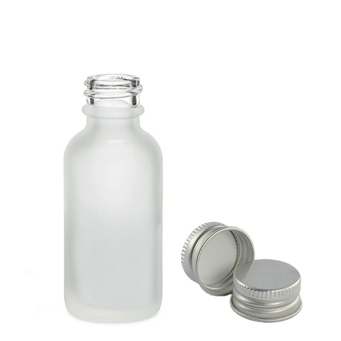 30ml Frosted White Glass Dropper Bottle  with with Aluminium Cap