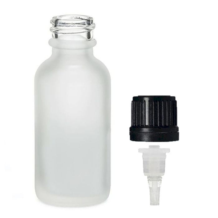 100ml Frosted White Glass Dropper Bottle with Dropper Cap